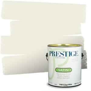 imagePRESTIGE Paints Interior Paint and Primer In One 1Gallon Eggshell Comparable Match of Benjamin Moore Oxford White1513BMPCM