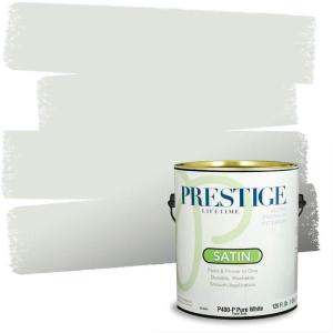 imagePRESTIGE Paints Interior Paint and Primer In One 1Gallon Eggshell Comparable Match of Benjamin Moore Oxford White1590BMPCM