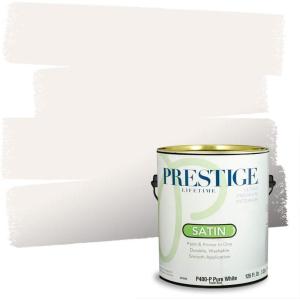imagePRESTIGE Paints Interior Paint and Primer In One 1Gallon Eggshell Comparable Match of Benjamin Moore Oxford White880BMPCM