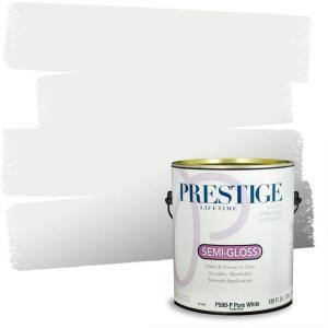imagePRESTIGE Paints Interior Paint and Primer In One 1Gallon Eggshell Comparable Match of Benjamin Moore Oxford WhiteWhite Christmas