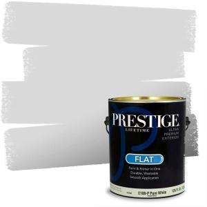 imagePRESTIGE Paints Interior Paint and Primer In One 1Gallon Flat Comparable Match of Benjamin Moore Chatsworth Cream1611BMPCM