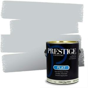 imagePRESTIGE Paints Interior Paint and Primer In One 1Gallon Flat Comparable Match of Benjamin Moore Chatsworth Cream1612BMPCM