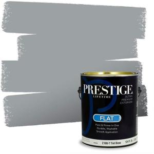 imagePRESTIGE Paints Interior Paint and Primer In One 1Gallon Flat Comparable Match of Benjamin Moore Chatsworth Cream1614BMPCM