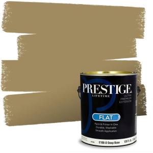 imagePRESTIGE Paints Interior Paint and Primer In One 1Gallon Flat Comparable Match of Benjamin Moore Chatsworth Cream230BMPCM