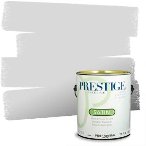imagePRESTIGE Paints Interior Paint and Primer In One 1Gallon Flat Comparable Match of Benjamin Moore Chatsworth CreamGraytint
