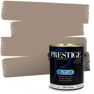 imagePRESTIGE Paints Interior Paint and Primer In One 1Gallon Satin Comparable Match of Benjamin Moore Mocha Cream992BMPCM