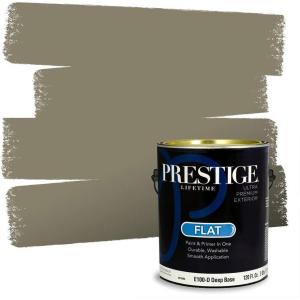 imagePRESTIGE Paints Interior Paint and Primer In One 1Gallon Satin Comparable Match of Benjamin Moore Mocha CreamHC106BMPCM