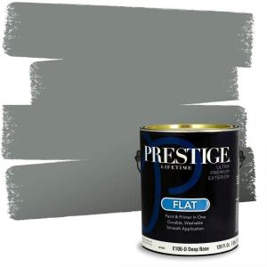 imagePRESTIGE Paints Interior Paint and Primer In One 1Gallon Satin Comparable Match of Benjamin Moore Revere PewterHC163BMPCM