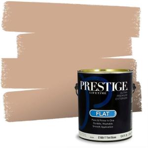 imagePRESTIGE Paints Interior Paint and Primer In One 1Gallon Satin Comparable Match of Benjamin Moore Revere PewterHC55BMPCM