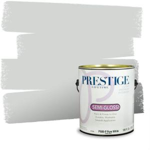 imagePRESTIGE Paints Interior Paint and Primer In One 1Gallon SemiGloss Comparable Match of Behr Distant StarCurio