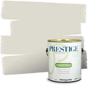 imagePRESTIGE Paints Interior Paint and Primer In One 1Gallon SemiGloss Comparable Match of Behr Distant StarMQ318PCM