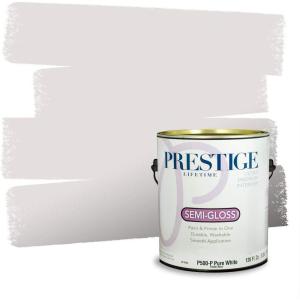 imagePRESTIGE Paints Interior Paint and Primer In One 1Gallon SemiGloss Comparable Match of Behr Distant StarMQ33PCM