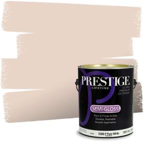 imagePRESTIGE Paints Interior Paint and Primer In One 1Gallon SemiGloss Comparable Match of Behr Distant StarSoft Shoe