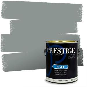 imagePRESTIGE Paints Interior Paint and Primer In One 1Gallon SemiGloss Comparable Match of Benjamin Moore Shaker Gray1566BMPCM