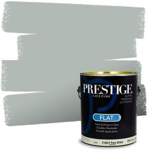 imagePRESTIGE Paints Interior Paint and Primer In One 1Gallon SemiGloss Comparable Match of Benjamin Moore Shaker Gray1571BMPCM