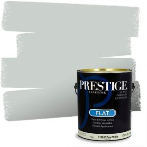 imagePRESTIGE Paints Interior Paint and Primer In One 1Gallon SemiGloss Comparable Match of Benjamin Moore Shaker Gray1577BMPCM