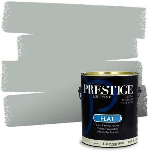 imagePRESTIGE Paints Interior Paint and Primer In One 1Gallon SemiGloss Comparable Match of Benjamin Moore Shaker Gray1578BMPCM
