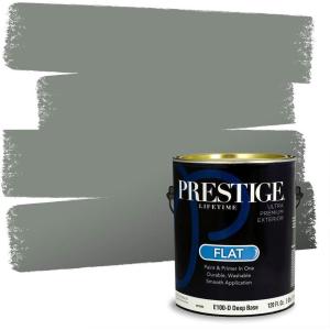 imagePRESTIGE Paints Interior Paint and Primer In One 1Gallon SemiGloss Comparable Match of Benjamin Moore Shaker Gray1580BMPCM