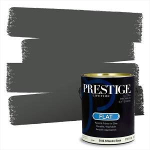 imagePRESTIGE Paints Interior Paint and Primer In One 1Gallon SemiGloss Comparable Match of Benjamin Moore Shaker Gray1582BMPCM