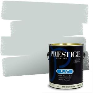imagePRESTIGE Paints Interior Paint and Primer In One 1Gallon SemiGloss Comparable Match of Benjamin Moore Shaker Gray1584BMPCM