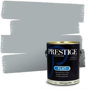 imagePRESTIGE Paints Interior Paint and Primer In One 1Gallon SemiGloss Comparable Match of Benjamin Moore Shaker Gray1586BMPCM