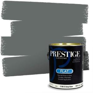 imagePRESTIGE Paints Interior Paint and Primer In One 1Gallon SemiGloss Comparable Match of Benjamin Moore Shaker Gray1589BMPCM