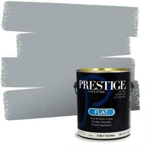 imagePRESTIGE Paints Interior Paint and Primer In One 1Gallon SemiGloss Comparable Match of Benjamin Moore Shaker Gray1593BMPCM