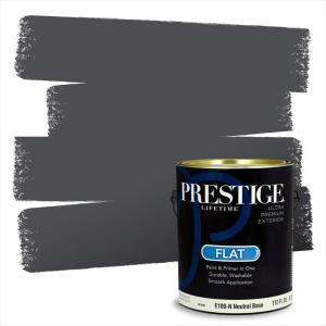 imagePRESTIGE Paints Interior Paint and Primer In One 1Gallon SemiGloss Comparable Match of Benjamin Moore Shaker Gray1596BMPCM