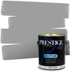imagePRESTIGE Paints Interior Paint and Primer In One 1Gallon SemiGloss Comparable Match of Benjamin Moore Shaker Gray1600BMPCM
