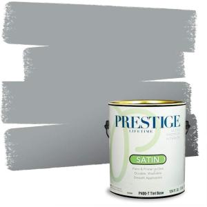 imagePRESTIGE Paints Interior Paint and Primer In One 1Gallon SemiGloss Comparable Match of Benjamin Moore Shaker GrayCobblestone