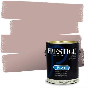 imagePRESTIGE Paints P400P1457BM Interior Paint and Primer In One Satin Comparable Match of Benjamin Moore 1 gallon White Winged Dove1243BMPCM
