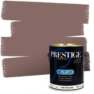 imagePRESTIGE Paints P400P1457BM Interior Paint and Primer In One Satin Comparable Match of Benjamin Moore 1 gallon White Winged Dove1245BMPCM