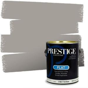 imagePRESTIGE Paints P400P1457BM Interior Paint and Primer In One Satin Comparable Match of Benjamin Moore 1 gallon White Winged Dove1468BMPCM