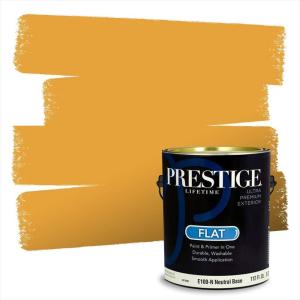imagePRESTIGE Paints P500P302BM Interior Paint and Primer In One SemiGloss Comparable Match of Benjamin Moore 1 gallon You Are My Sunshine308BMPCM