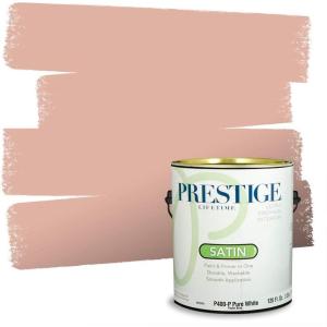 imagePRESTIGE Paints P500P302BM Interior Paint and Primer In One SemiGloss Comparable Match of Benjamin Moore 1 gallon You Are My SunshineCrazy For You