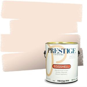 imagePRESTIGE Paints P500P302BM Interior Paint and Primer In One SemiGloss Comparable Match of Benjamin Moore 1 gallon You Are My SunshinePeach Cooler