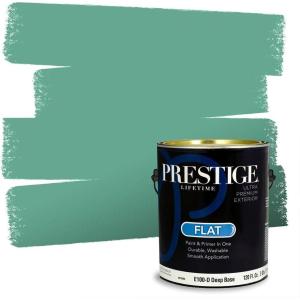 imagePrestige Paints Interior Paint and Primer In One 1Gallon Satin Comparable Match of Benjamin Moore Aberdeen Green600BMPCM