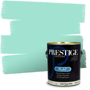 imagePrestige Paints Interior Paint and Primer In One 1Gallon Satin Comparable Match of Benjamin Moore Aberdeen Green612BMPCM