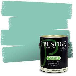imagePrestige Paints Interior Paint and Primer In One 1Gallon Satin Comparable Match of Benjamin Moore Aberdeen GreenBrookdale Gardens