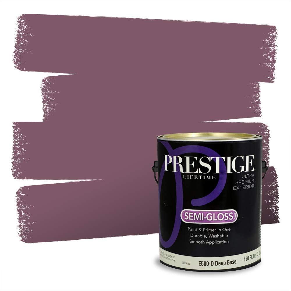 imagePRESTIGE Paints Interior Paint and Primer In One 1Gallon Flat Comparable Match of Valspar Antique CoralVintage Grape