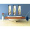 imagePRESTIGE Interior Paint and Primer in One Barbados SemiGloss 1 GallonAcapulco Blue