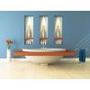 imagePRESTIGE Interior Paint and Primer in One Barbados SemiGloss 1 GallonFrench Blue