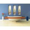 imagePRESTIGE Interior Paint and Primer in One Barbados SemiGloss 1 GallonMountain Blue