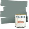 imagePRESTIGE Paints Exterior Paint and Primer In One 1Gallon Flat Comparable Match of Sherwin Williams Bohemian BlackSW6214PCM