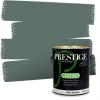 imagePRESTIGE Paints Exterior Paint and Primer In One 1Gallon Flat Comparable Match of Sherwin Williams Bohemian BlackSW6215PCM