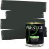 imagePRESTIGE Paints Exterior Paint and Primer In One 1Gallon Flat Comparable Match of Sherwin Williams Bohemian BlackSW6216PCM
