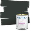 imagePRESTIGE Paints Exterior Paint and Primer In One 1Gallon Flat Comparable Match of Sherwin Williams Bohemian BlackSW6216PCM