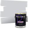 imagePRESTIGE Paints Exterior Paint and Primer In One 1Gallon Flat Comparable Match of Sherwin Williams Bohemian BlackSW6232PCM