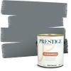 imagePRESTIGE Paints Exterior Paint and Primer In One 1Gallon Flat Comparable Match of Sherwin Williams Bohemian BlackSW6235PCM