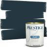 imagePRESTIGE Paints Exterior Paint and Primer In One 1Gallon Flat Comparable Match of Sherwin Williams Bohemian BlackSW6237PCM